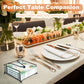 Iron Napkin Holder for Dining Table, Kitchen Counter & Outdoor Picnic Use with Weighted Arm (Black)