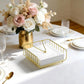 Iron Napkin Holder for Dining Table, Kitchen Counter & Outdoor Picnic Use with Weighted Arm (Black)