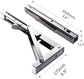 Heavy-Duty Foldable Wall Shelf Brackets – 2-Pack 304 Stainless Steel Triangular Supports with One-Click Release, 550 lb Capacity Each, for Kitchen, Garage, RV & Home; Includes Mounting Hardware (14Inch,Silver)