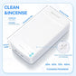 Multi-Function UV Sterilizer Box with Blue LED Light – 99.9% Germ Elimination, Dual Sterilize & Aromatherapy Modes, USB-C + Dual USB-A Ports, 3–5 Min Quick Sanitizing, for Nail Tools, Makeup Brushes, Jewelry, Phones, Keys (White)