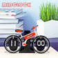 Modern Bicycle Flip Clock – Creative Mechanical Desk Timepiece with Dual Rotating Wheels, Retro Design for Home Office Decor, Compact Size (Red)