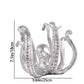 Multi-Functional Octopus Sculpture – Decorative Resin Cup Holder & Jewelry Organizer, Unique Home Accent for Living Room, Office, or Desk (Silver)