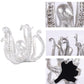 Multi-Functional Octopus Sculpture – Decorative Resin Cup Holder & Jewelry Organizer, Unique Home Accent for Living Room, Office, or Desk (Silver)