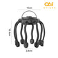 Wireless Octopus Head Massager – 8-Point Vibration Therapy, 360° Scalp Relief, Rechargeable with 3 Modes for Stress & Insomnia Relief (Black)