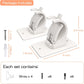 4-Pack No-Drill Self-Adhesive Curtain Rod Brackets for Smooth Walls, Universal Fit for Bathroom & Bedroom (White)