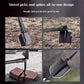 Multifunctional Camping Shovel with Compass for Gardening and Outdoor Adventures-Black