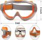 Christmas gifts Anti-Fog Safety Goggles, Outdoor Wind & Dust Protection, Clear Vision Lab & Work Goggles for Aussies(black)