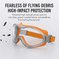Christmas gifts Anti-Fog Safety Goggles, Outdoor Wind & Dust Protection, Clear Vision Lab & Work Goggles for Aussies(blue)