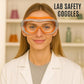 Christmas gifts Anti-Fog Safety Goggles, Outdoor Wind & Dust Protection, Clear Vision Lab & Work Goggles for Aussies(orange)