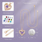 Forever Love Heart Birthstone Necklace: 925 Sterling Silver Personalized Jewelry for Mom, Wife, Friend with 12 Month Stone Options（purple diamond,February）