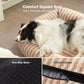 Dog Bed Soft Dog Bed Rabbit Velvet Dog Bed Teddy Fabric Dog Bed Cozy Dog Bed - Gray - Size 20in*19in