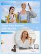 Handheld Mini Fan (Brown), 3-in-1 USB Rechargeable Portable Fan with Power Bank & Flashlight, Pocket Design for Travel & Summer