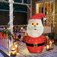 2-Pack Lighted Christmas Santa Claus Decoration Lantern, 45 LED Collapsible Pop-Up Ornament with 8 Light Modes & Timer, Indoor Outdoor Holiday Décor
