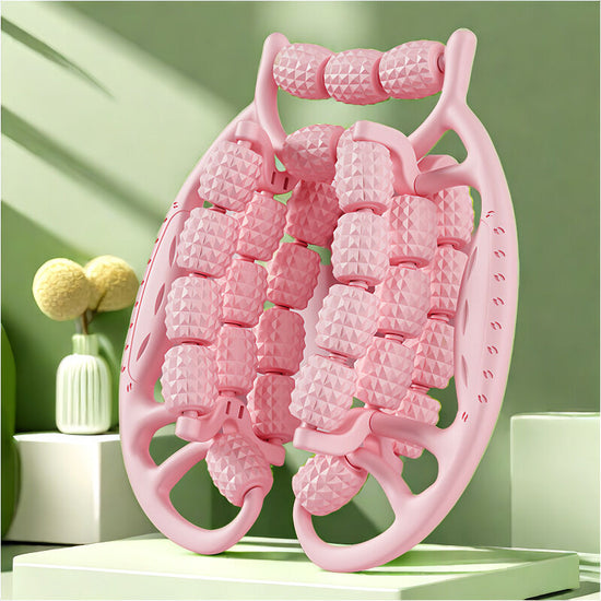 Christmas gift Muscle Relief Massage Roller: High-Density Foam Roller for Deep Tissue Relaxation, Fitness Recovery & Home Use（pink） 