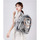 pet products Pet Space Capsule Backpack, Small Medium Cat Puppy Dog Carrier, Transparent Breathable Heat Proof, Pet Carrier for Travel Hiking Walking Camping, Grey