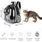 pet products Pet Space Capsule Backpack, Small Medium Cat Puppy Dog Carrier, Transparent Breathable Heat Proof, Pet Carrier for Travel Hiking Walking Camping, Grey