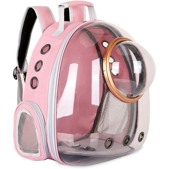 pet products Pet Space Capsule Backpack, Small Medium Cat Puppy Dog Carrier, Transparent Breathable Heat Proof, Pet Carrier for Travel Hiking Walking Camping, Grey