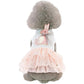 pet products Small Dog Dress Female Tiny Puppy Clothes Girl Tutu for Dogs Dresses Harness Birthday Apparel（Chest circumference37cm, back length25cm, neck circumference26cm）