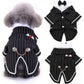 pet products Dog Cat Tuxedo Suit with Bow Tie - Formal Black & White Striped Pet Costume Shirt, Elegant Wedding Outfit Birthday Party Attire for Maltese Dachshund Yorkie Puppies Shih Tzu Small Medium Dogs and cats