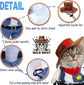 pet products Small Dog Cowboy Costume with Hat 2pcs Funny Halloween Chucky Costumes Cool West Cowboy Uniform Puppy Denim Overalls Western Cosplay Sheriff Outfits Cat Apparel