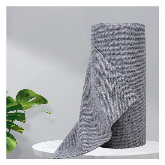 Christmas gift 50-Piece 25x25cm Polycotton Cleaning Cloth Roll, Reusable Dual-Use Dish & Surface Wipes for Home & Kitchen（grey）