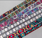 Christmas gifts 4PCS Boho Pattern Phone Crossbody Lanyard Set, Adjustable 65-118cm, Stylish & Durable for Universal Phone Models