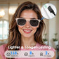 AI Smart Translation Sunglasses: UV400, Bluetooth, 110+ Languages, Voice Control – Ideal for Travel & Work (Pink)