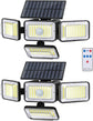Solar Motion Sensor Outdoor Lights (2-Pack) with 288 LEDs & 2800LM: 270° Wide Angle, IP65 Waterproof, Remote-Controlled for Aussie Yards