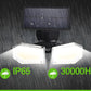 Solar Motion Sensor Wall Light: Double-Head Adjustable Cob LED Outdoor Light for Garden, Patio & Pathway
