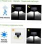 2-Pack Solar Motion Sensor Wall Lights: Double-Head Adjustable Cob LED Outdoor Lights for Garden, Patio & Pathway