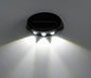 Solar Outdoor Wall Lights (4-Pack): IP44 Waterproof LED Sconces for Garden, Patio & Pathway Lighting（white light）