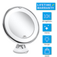 Christmas gift 10X Magnifying Suction Cup LED Makeup Mirror: Flawless Vanity Mirror with Natural Light for Precise Grooming