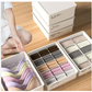 Underwear Panties Socks Box Close-fitting Clothing Storage Box Drawer Three-piece Cover with Compartment Household
