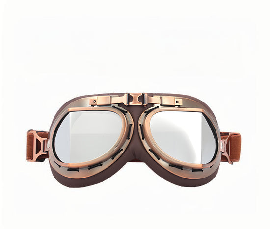 Christmas gifts for husband or boyfriend
 Vintage Steampunk Motorcycle Goggles-Retro Style, Dust & Wind Protection for Aussie Riders & Adventurers(silver)