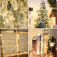 300 LED Warm White Fairy String Lights, 9m Black Wire, Battery-Operated, IP44 Waterproof, Timer Function for Christmas Bedroom Wreath Decor (Batteries Not Included)