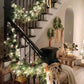 300 LED Cool White Fairy String Lights, 9m Green Wire, Battery-Operated, IP44 Waterproof with Timer for Christmas Decor (Batteries Not Included)