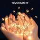 300 LED Warm White Fairy String Lights, 9m Green Wire, Battery-Operated, IP44 Waterproof with Timer for Christmas Decor (Batteries Not Included)