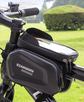 Waterproof Bike Frame Bag with Touchscreen & Headphone Hole: 3-in-1 Capacity Bicycle Bag for Phones & Gear, Aussie Cyclist Essential