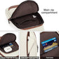 White Faux Leather Sling Bag: Unisex, Spacious, Reversible Crossbody for Aussies, Large Compartment