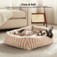 Dog Bed Soft Dog Bed Rabbit Velvet Dog Bed Teddy Fabric Dog Bed Cozy Dog Bed - White - Size 36in*27in