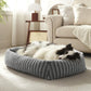 Dog Bed Soft Dog Bed Rabbit Velvet Dog Bed Teddy Fabric Dog Bed Cozy Dog Bed - White - Size 36in*27in