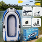 2-Person Inflatable Boat: 190x100cm Thick PVC Raft for Lakes/Pools – 180kg Capacity with Oars & Pump