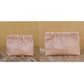 Leather Cosmetic Bag Set, Big & Small "Twinkle Little Star" Makeup Organizer for Travel & Daily Use(pink)