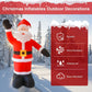 8Ft Tall Inflatable Santa Claus With 9 Led Lights
