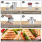 Stainless Steel Ham Maker with Thermometer