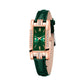 Green Womens Quartz Watch Jewelry Gift Set