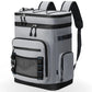 30L Camping Insulated Backpack Hot Cold Storage Gray