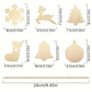 DIY Wooden Christmas Tree Ornaments Craft Set (60pcs)