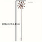 Solar Powered Metal Wind Spinner with LED Lights