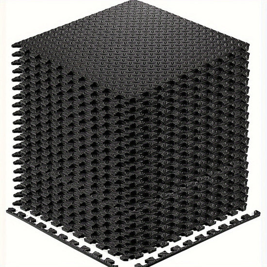 Interlocking Black EVA Fitness Mats Set (20pcs)